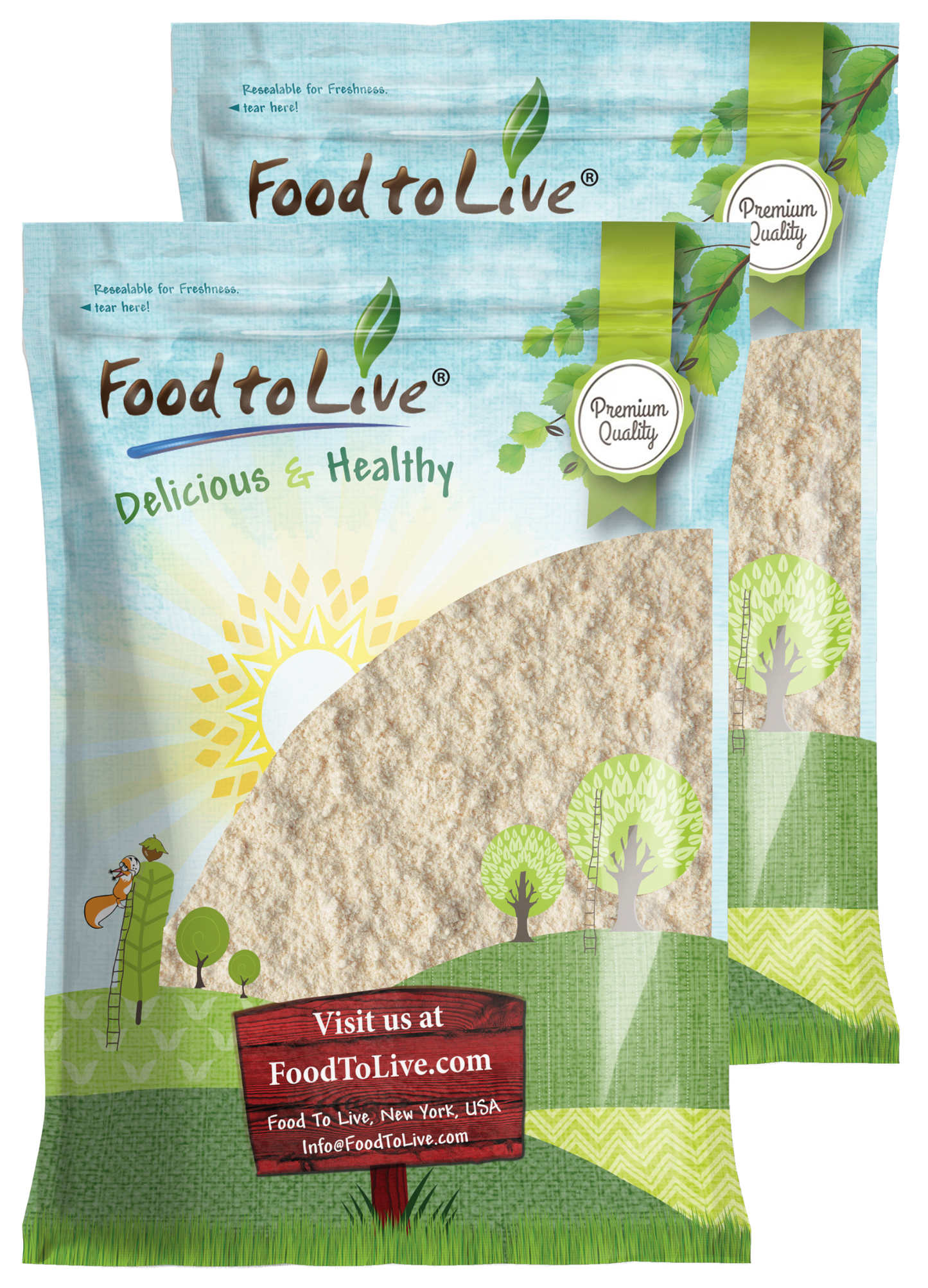 Organic Almond Protein Powder – Vegan, Kosher, Bulk – by Food to Live
