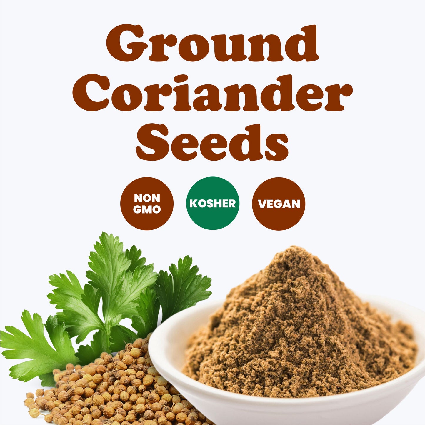 Ground Coriander Seeds – Non-GMO, Vegan, Kosher, Bulk – by Food to Live