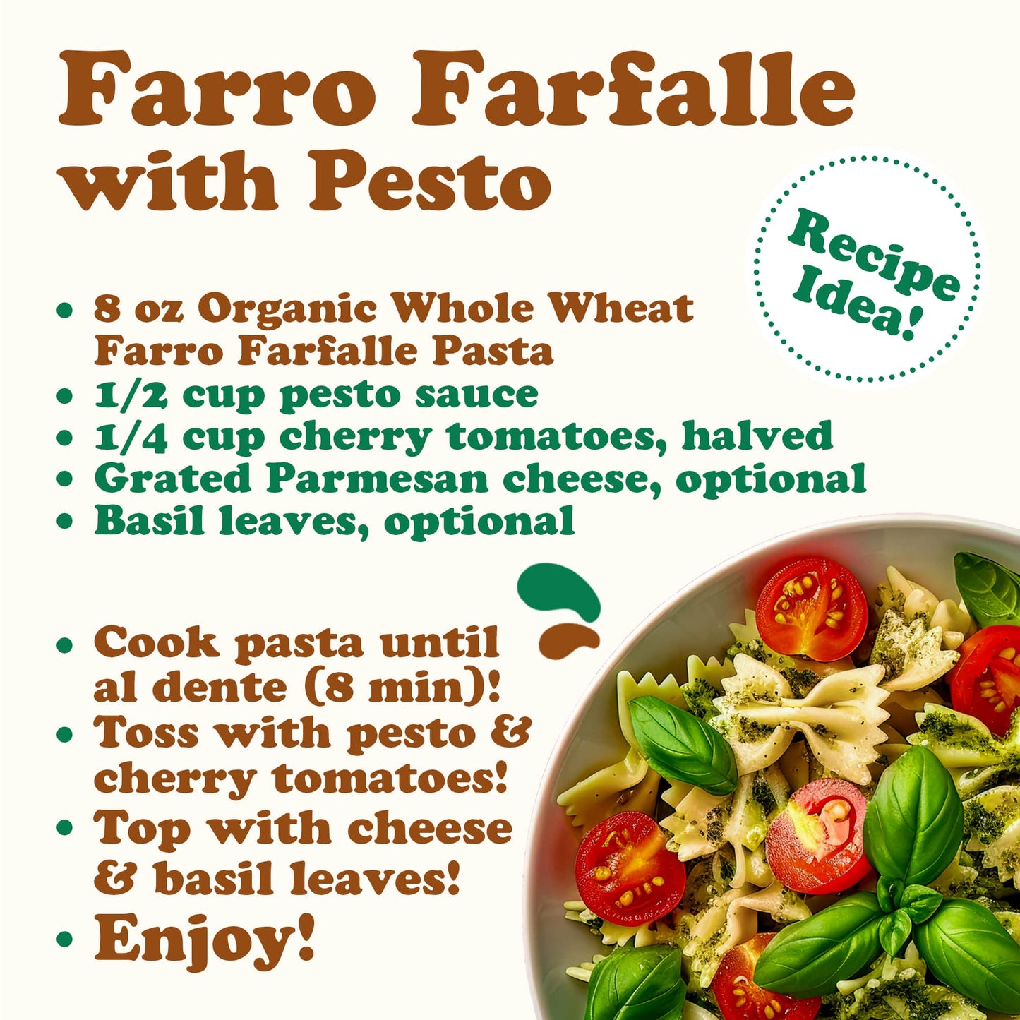 Organic Farro Farfalle Pasta