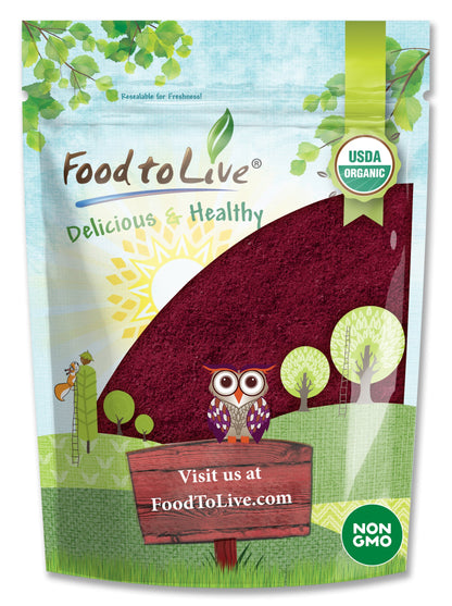 Organic Beet Root Juice Powder- by Food To Live