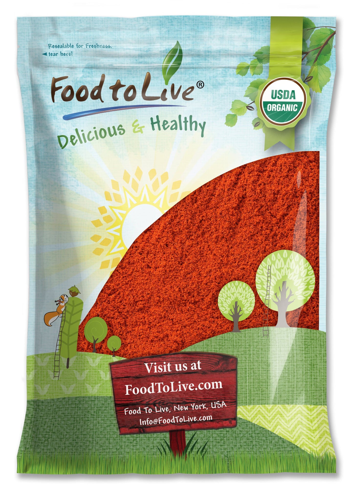 Organic Ground Cayenne Pepper, X Pounds – 100% Pure, Natural and Non-GMO Powder - Fiery Spice with Bold Flavor - Perfect Seasoning for Adding Heat to Your Dishes, 40,000 SHU