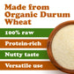 Organic Italian Semolina Flour — 100% Premium Durum Wheat, Perfect for Pasta, Bread, and Pizza Dough - Non-GMO, All-Natural - Ideal for Authentic Italian Recipes. Kosher