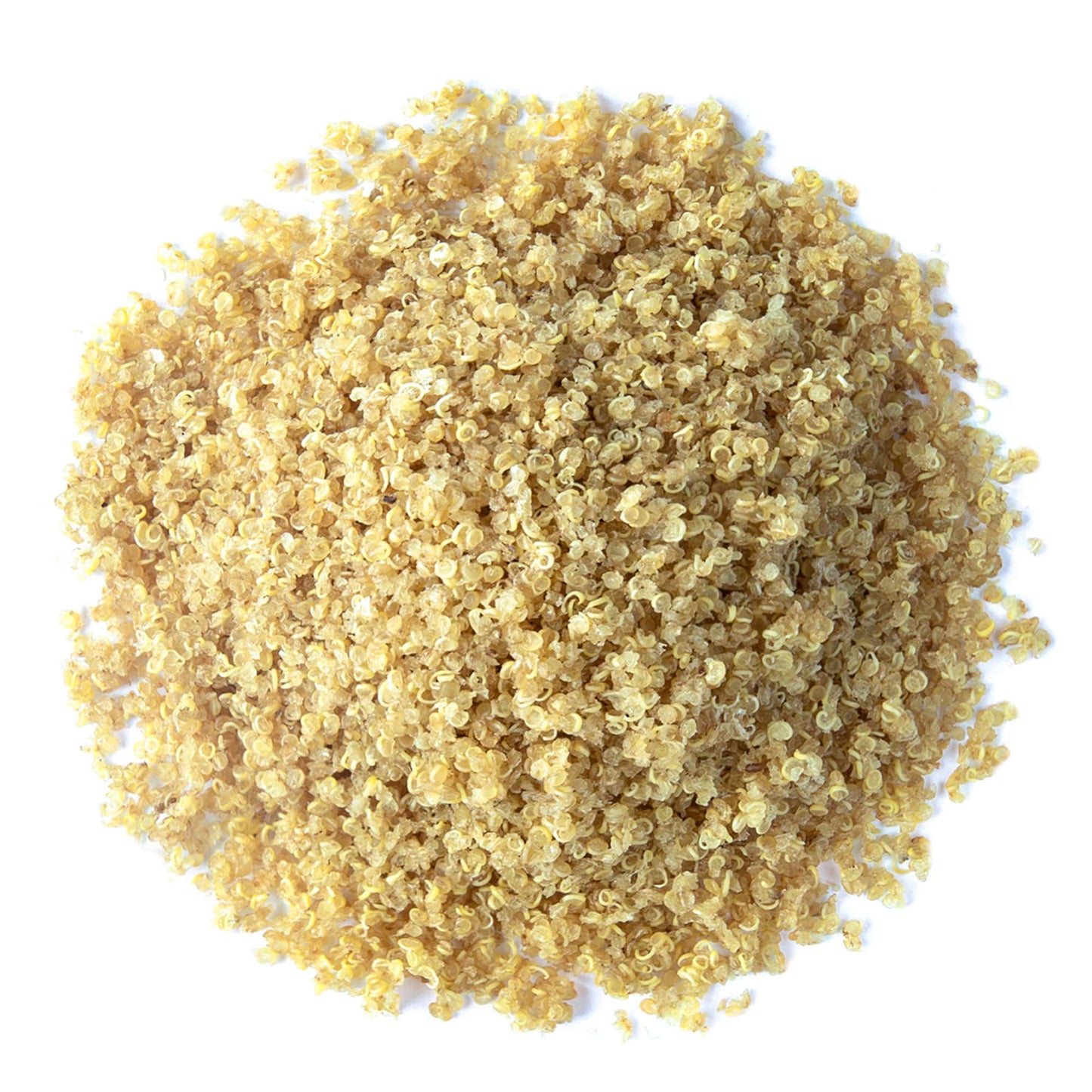 Pre-Cooked White Quinoa – Cooked and then Dehydrated. Add Hot Water and Wait 5-10 Minutes Before Consumption. High in Healthy Fats, Protein, Fiber. Vegan, Kosher, Bulk