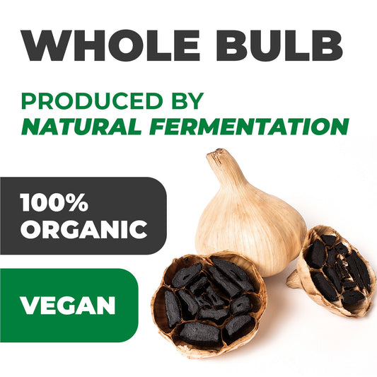 Nero Fermento Organic Black Garlic, 30 g - Whole Bulb Produced by Natural Fermentation