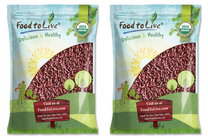 Organic Red Kidney Beans - Non-GMO, Dry, Raw, Sproutable, Vegan, Kosher, Bulk - by Food to Live