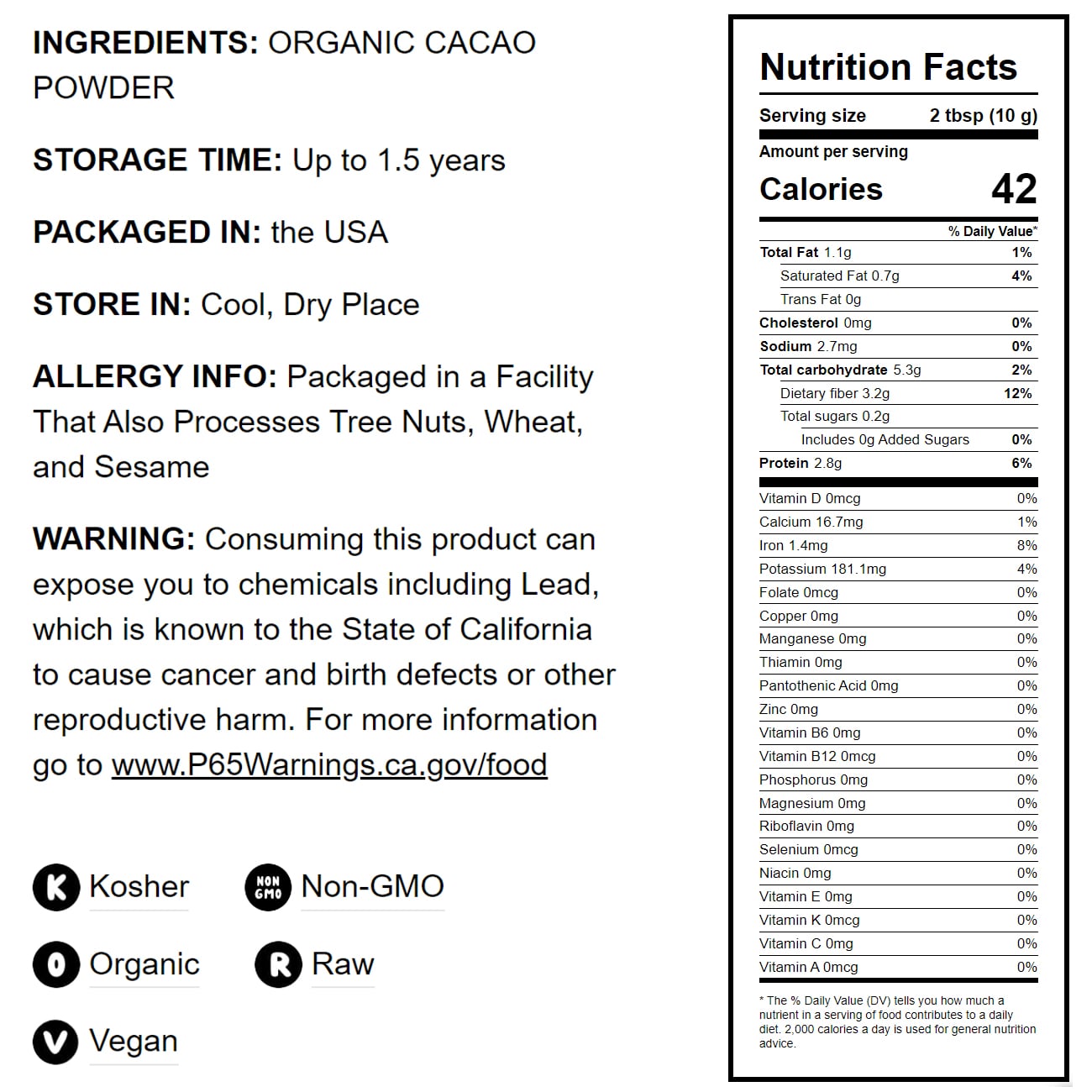 Organic Cacao Powder