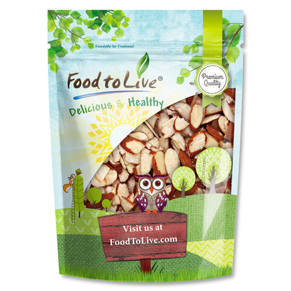 Dry Roasted Natural Sliced Almonds with Himalayan Salt - by Food to Live