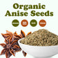 Organic Anise Seeds – Non-GMO. Great for Tea, Baking, Pickling and Cooking. Non-irradiated. Whole Dry Spices. Keto. Kosher