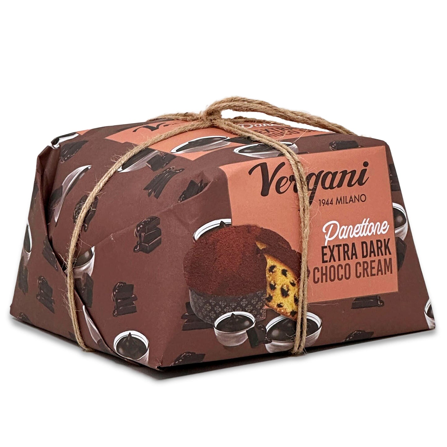 Vergani Extra Dark Chocolate Panettone - 750 g (1.65 lb)