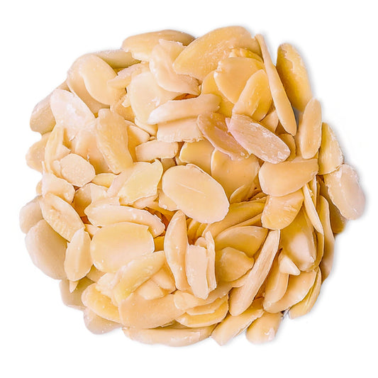 Dry Roasted Blanched Sliced Almonds with Himalayan Salt - by Food To Live
