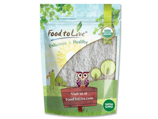 Organic Dark Rye Flour - Whole Grain, Non-GMO, Stone Ground, Kosher, Raw, Vegan, Bulk, Great for Baking Bread - by Food to Live