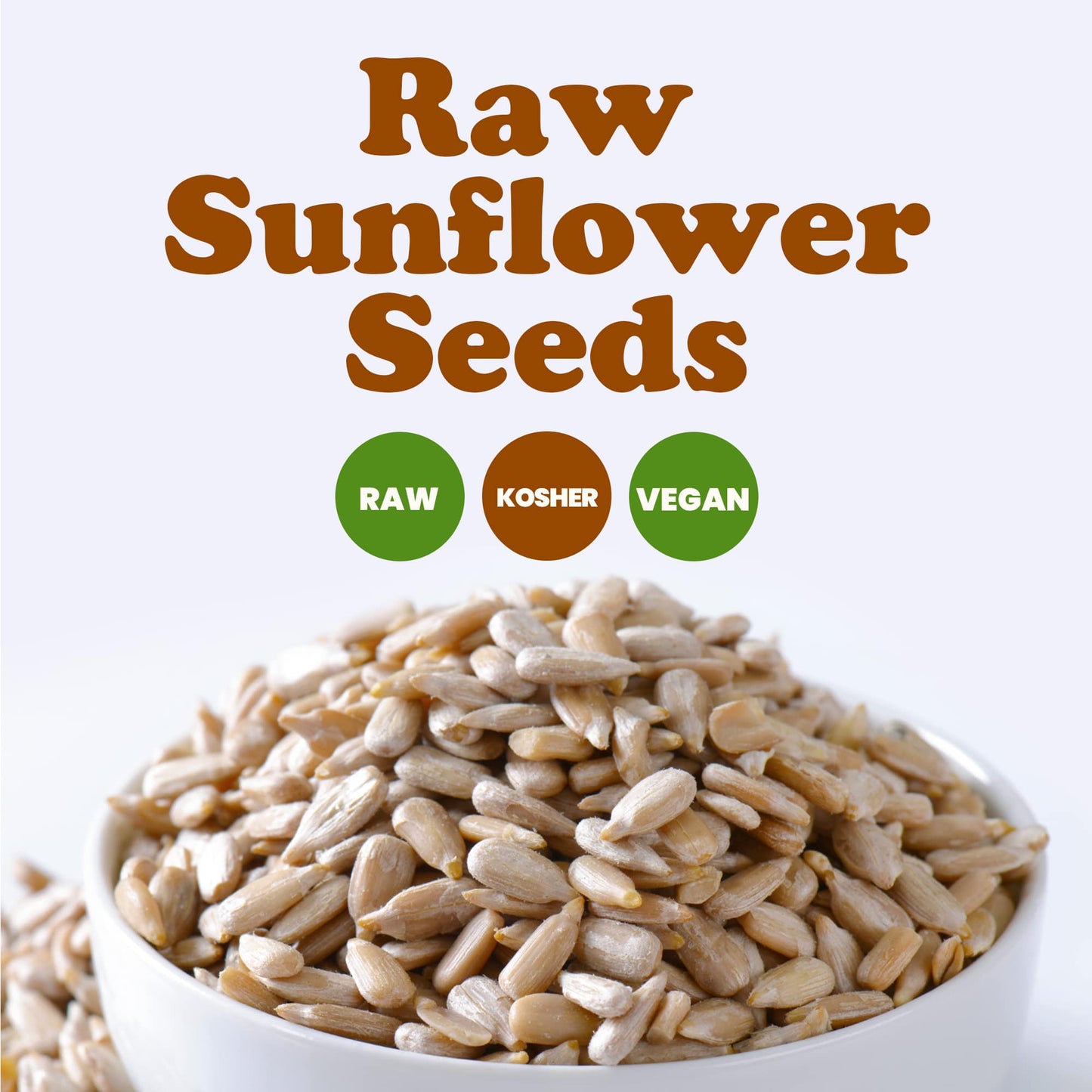 Sunflower Seeds – Kernels, No Shell, Kosher, Raw, Vegan, Sirtfood, Bulk – by Food to Live