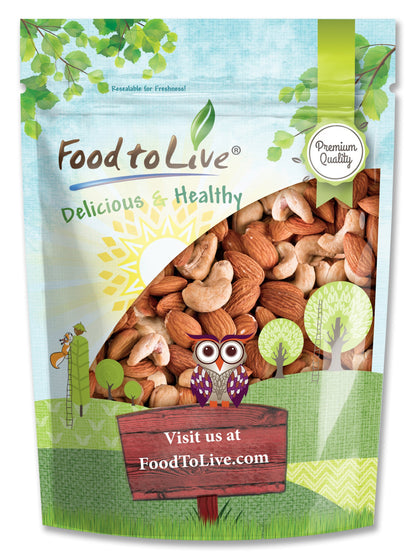 Dry Roasted Almonds and Cashews Mix - by Food To Live
