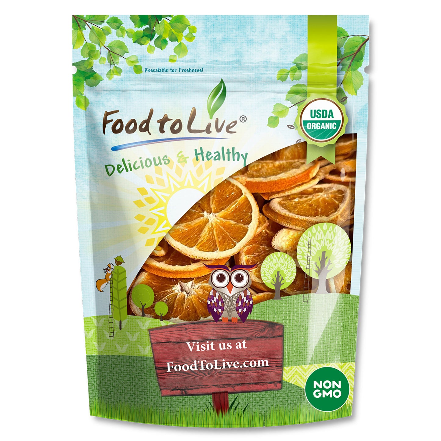 Organic Dry Orange Sliced - by Food to Live