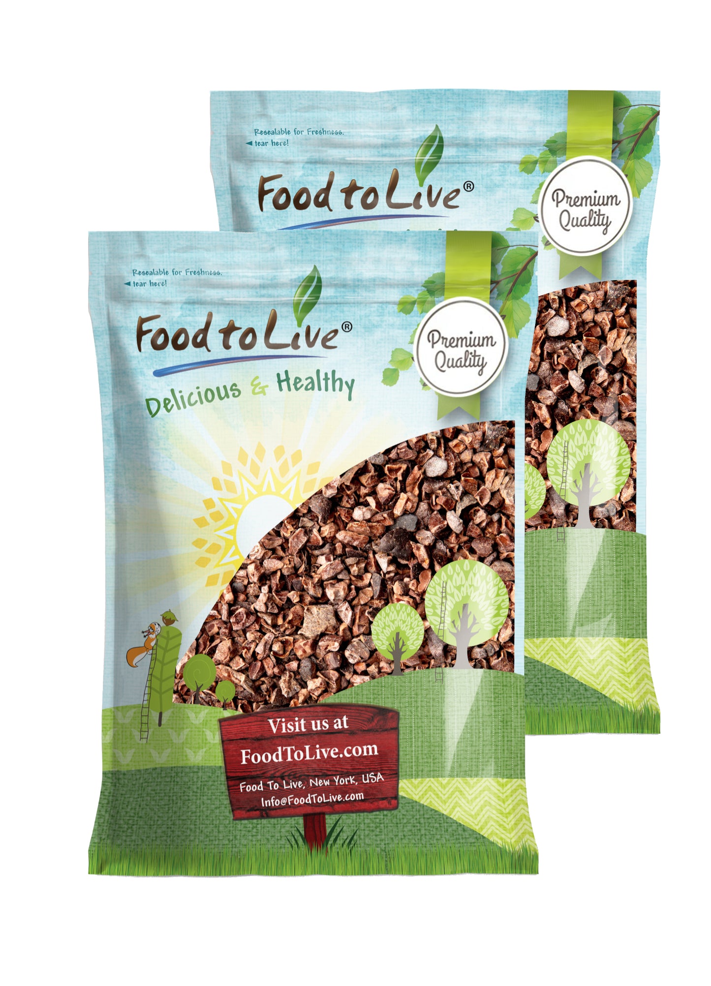 Sweet Cacao Nibs with Coconut Sugar - by Food to Live
