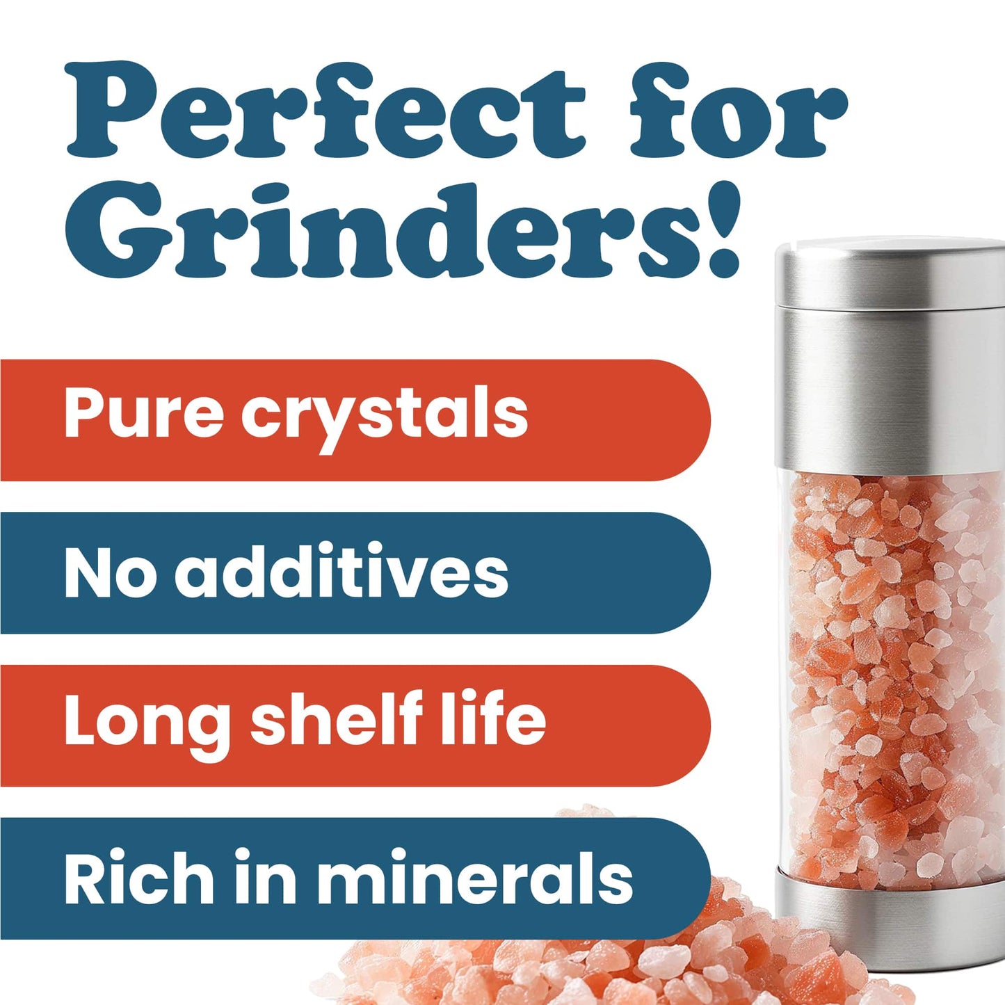 Coarse Himalayan Pink Salt — Rich in Minerals, Kosher - by Food to Live