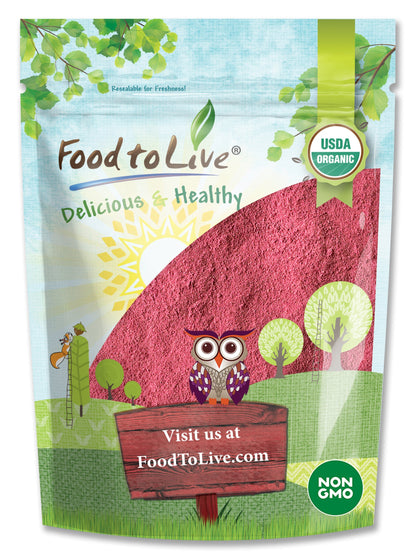 Organic Raspberry Juice Powder - by Food To Live