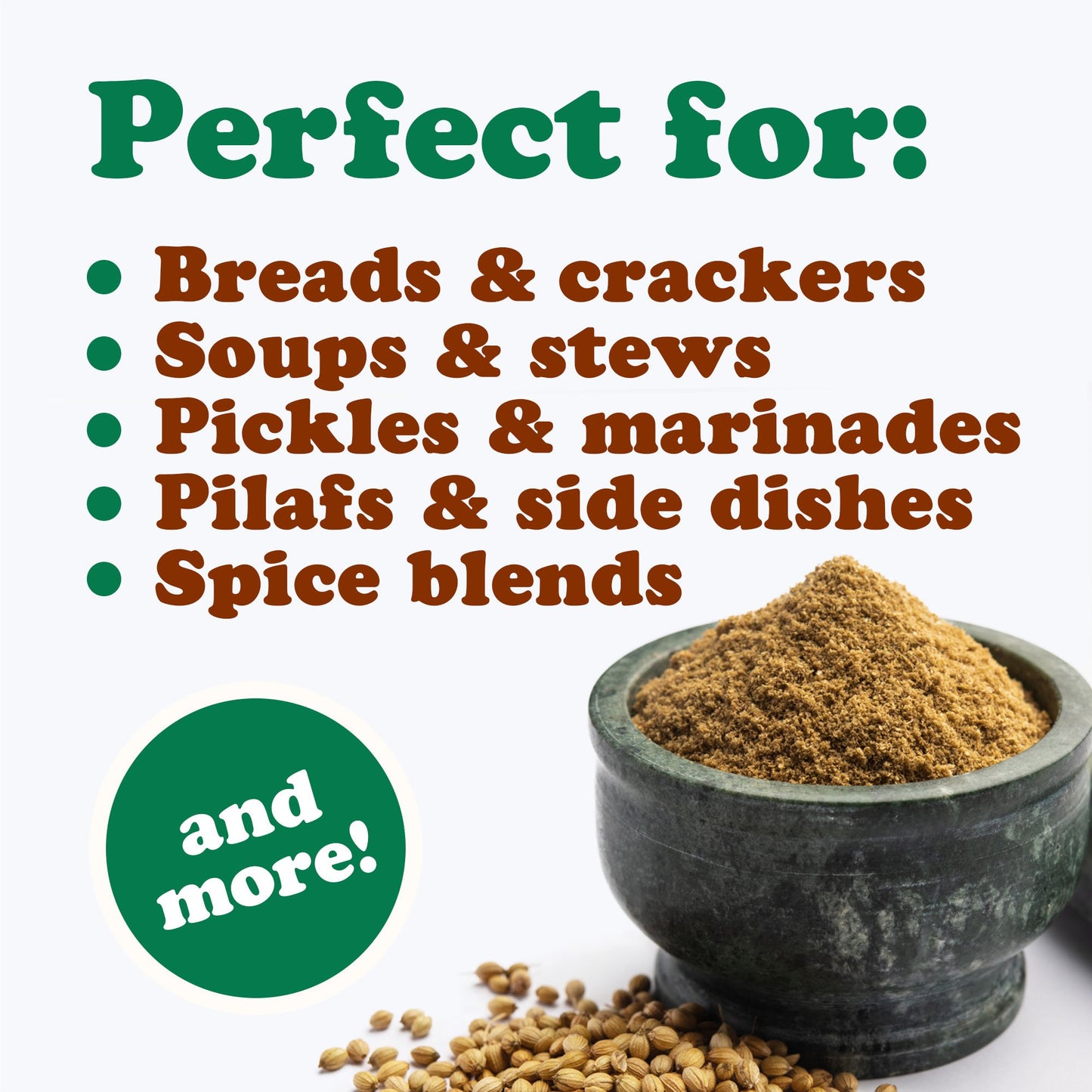 Ground Coriander Seeds – Non-GMO, Vegan, Kosher, Bulk – by Food to Live