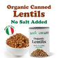 Organic Canned Lentils – Unsalted, Non-GMO, Vegan – by Food to Live