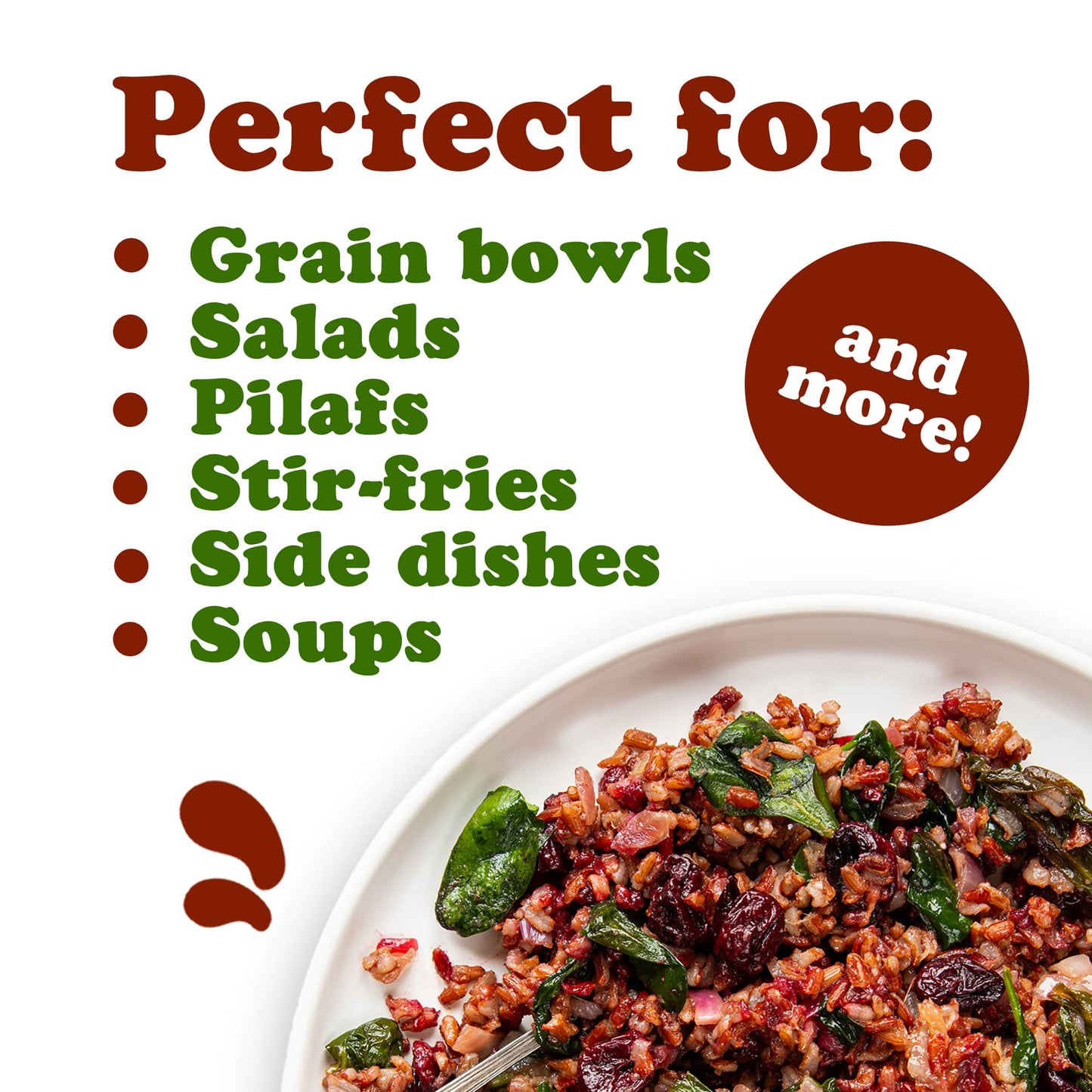 Organic Red Rice - Non-GMO, Raw, Vegan, Bulk - by Food to Live