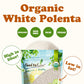 Organic White Polenta — Classic Non-GMO Cornmeal. Vegan, Kosher Corn Grits in Bulk. Great for Hot Cereal and Porridge