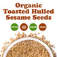 Organic Toasted Hulled Sesame Seeds  – by Food to Live