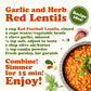 Organic Red Lentils (Football) - by Food to Live