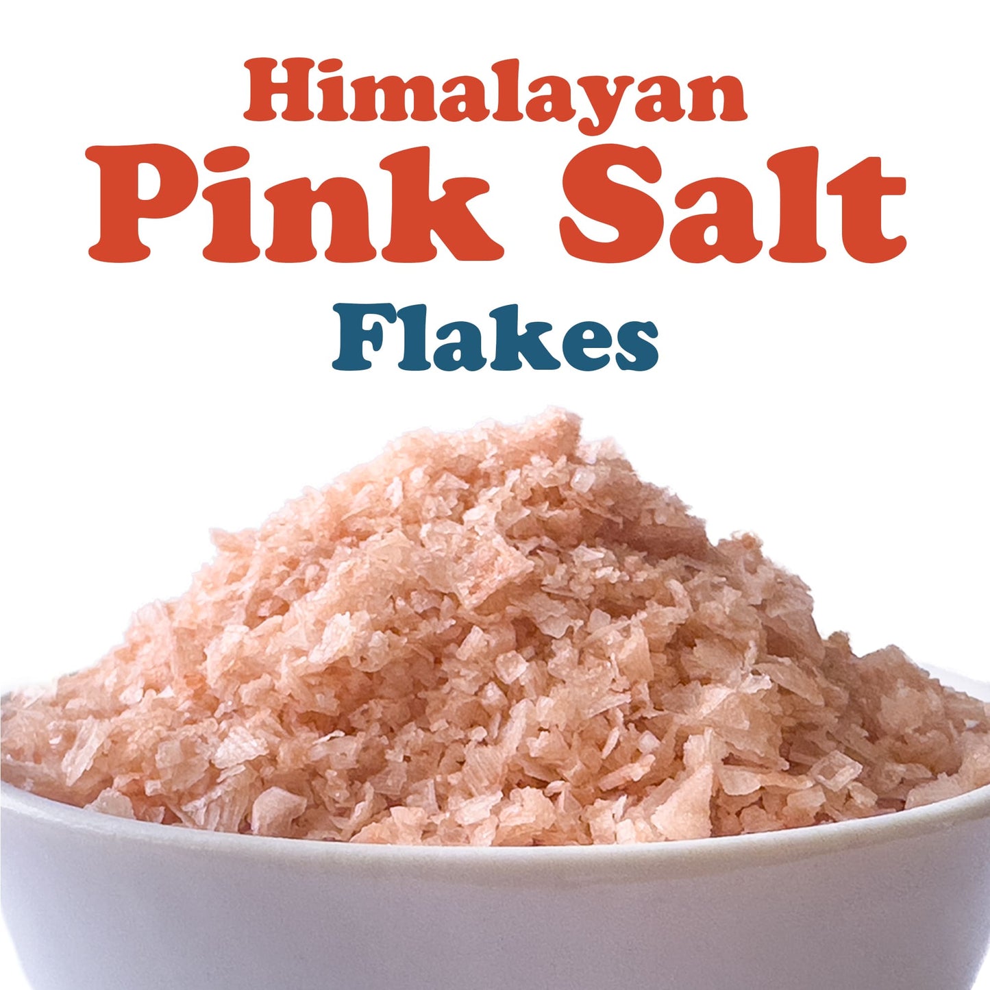 Pink Himalayan Flake Salt – Pure Salt, No Additives, No Preservatives, Vegan, Bulk