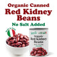 Organic Canned Red Kidney Beans – Unsalted, Non-GMO, Vegan. Ready to Eat. Perfect for Salads, Soups, Pasta e Fagioli. Wholesale – by Food to live