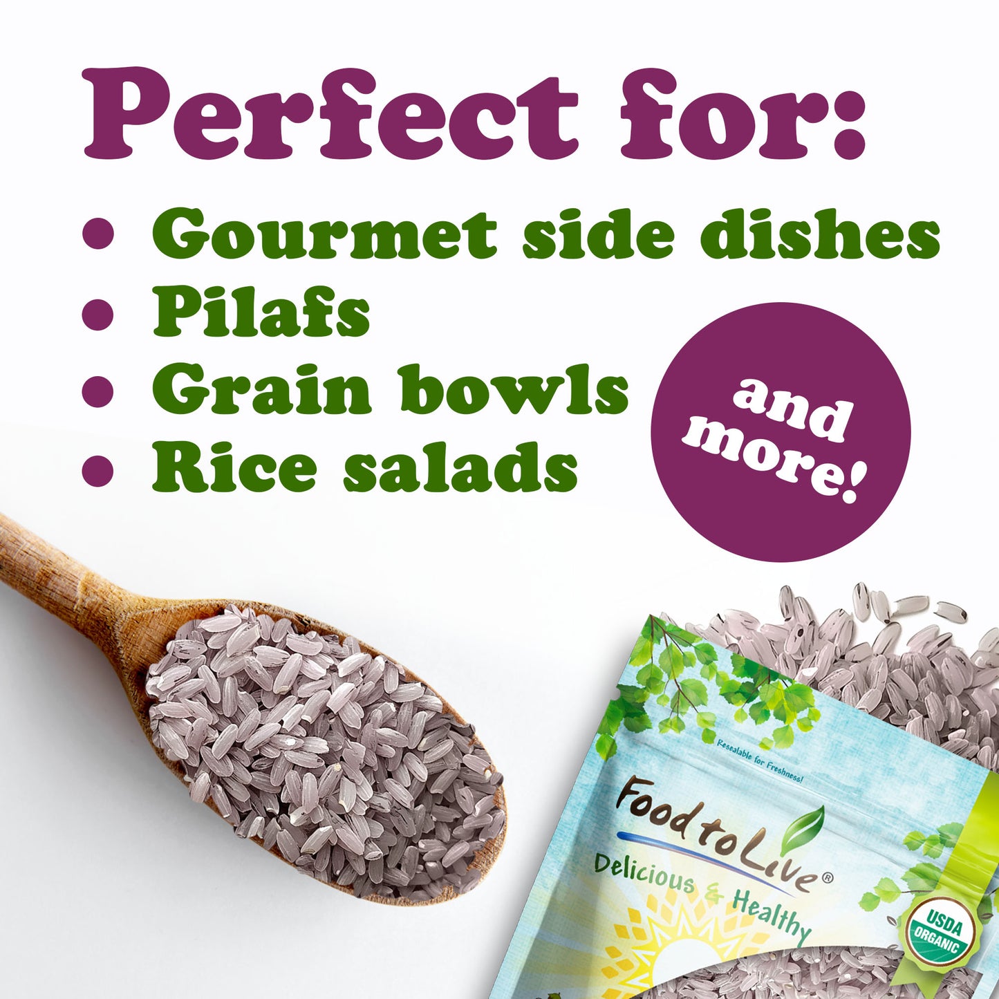Organic Pink Flamingo Rice - by Food to Live
