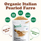 Organic Italian Pearled Farro - Non-GMO, Kosher, Vegan, Grain in Bulk, Good Source of Fiber - by Food to Live