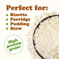 Italian Arborio White Rice – Short-Grain White Rice Variety, Superfino, Vegan, Bulk