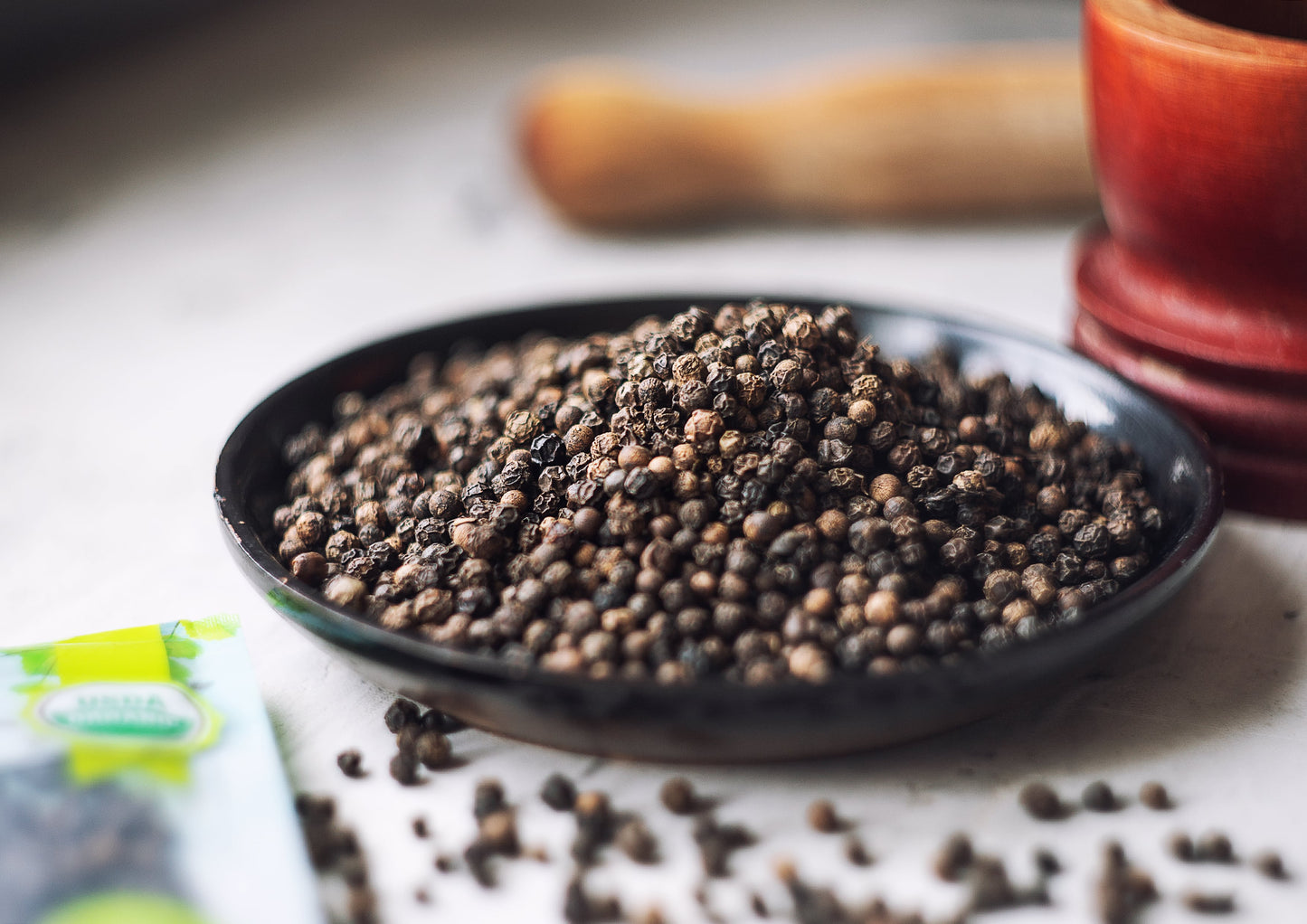 Organic Black Pepper - Whole Dried Peppercorns, Non-GMO, Kosher, Vegan, Bulk, Great for Spicing and Seasoning - by Food to Live