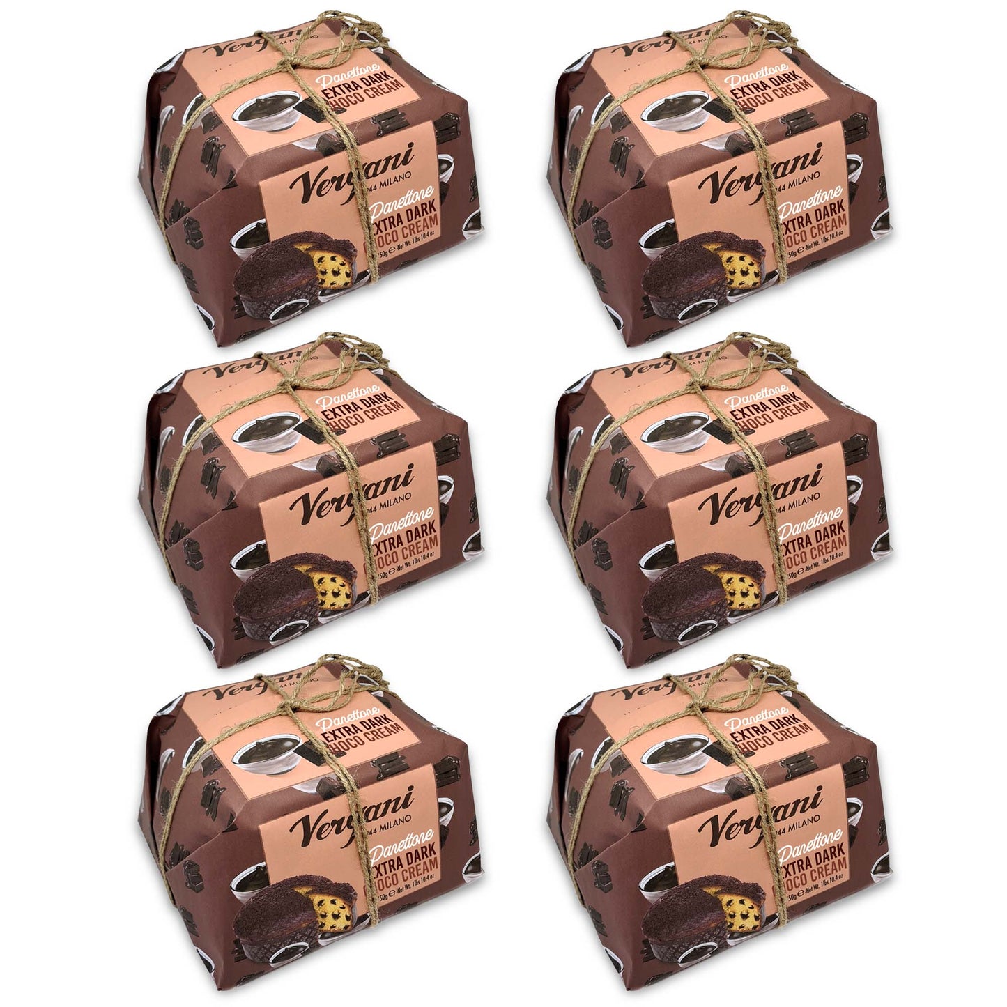 Vergani Extra Dark Chocolate Panettone - 750g (1.65 lb)