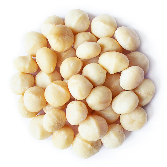 Whole Macadamia Nuts — Non-GMO Verified, Raw, Unsalted, Unroasted, Keto Friendly, Kosher, Vegan, Bulk, Great as Snack and for Baking, Good Source of Manganese, Thiamin, and Copper