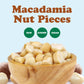 Macadamia Nut Pieces - Raw, Unsalted, Unroasted, Keto Friendly, Kosher, Vegan, Bulk, Great as Snack and for Baking, Good Source of Manganese, Thiamin, and Copper