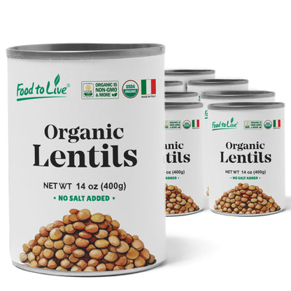 Organic Canned Lentils - by Food to Live