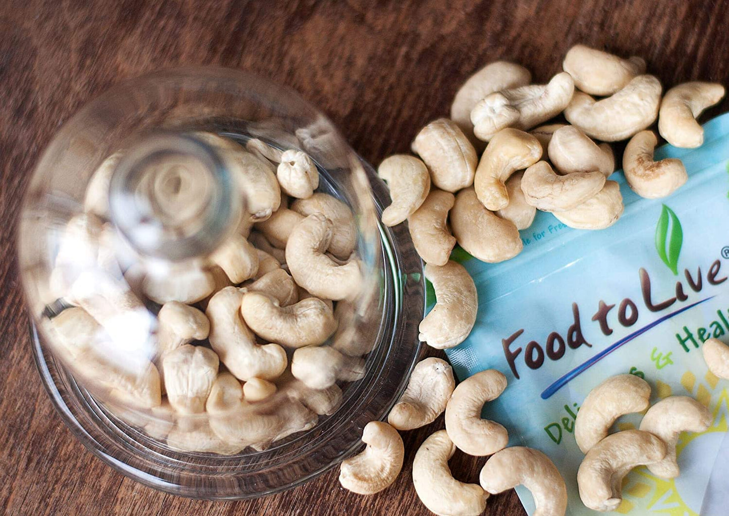 Cashew Nuts - Non-GMO Verified, Large Size W240, Whole Nuts, Unsalted, Kosher, Raw, Vegan, Bulk - by Food to Live