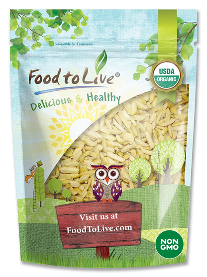 Organic Blanched Slivered Almonds - by Food To Live