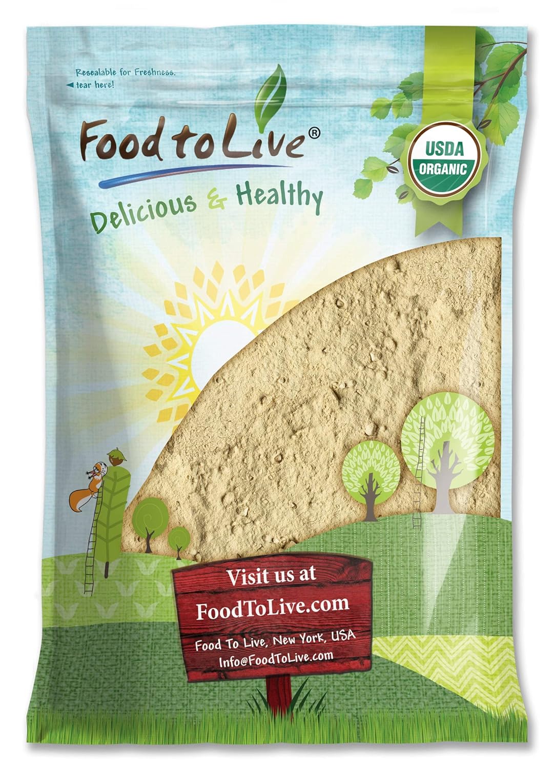 Organic Shiitake Mushroom Powder — Non-GMO, Kosher, Vegan Superfood, Bulk, Pure Vegan, Rich in Dietary Fiber and Copper - by Food to Live