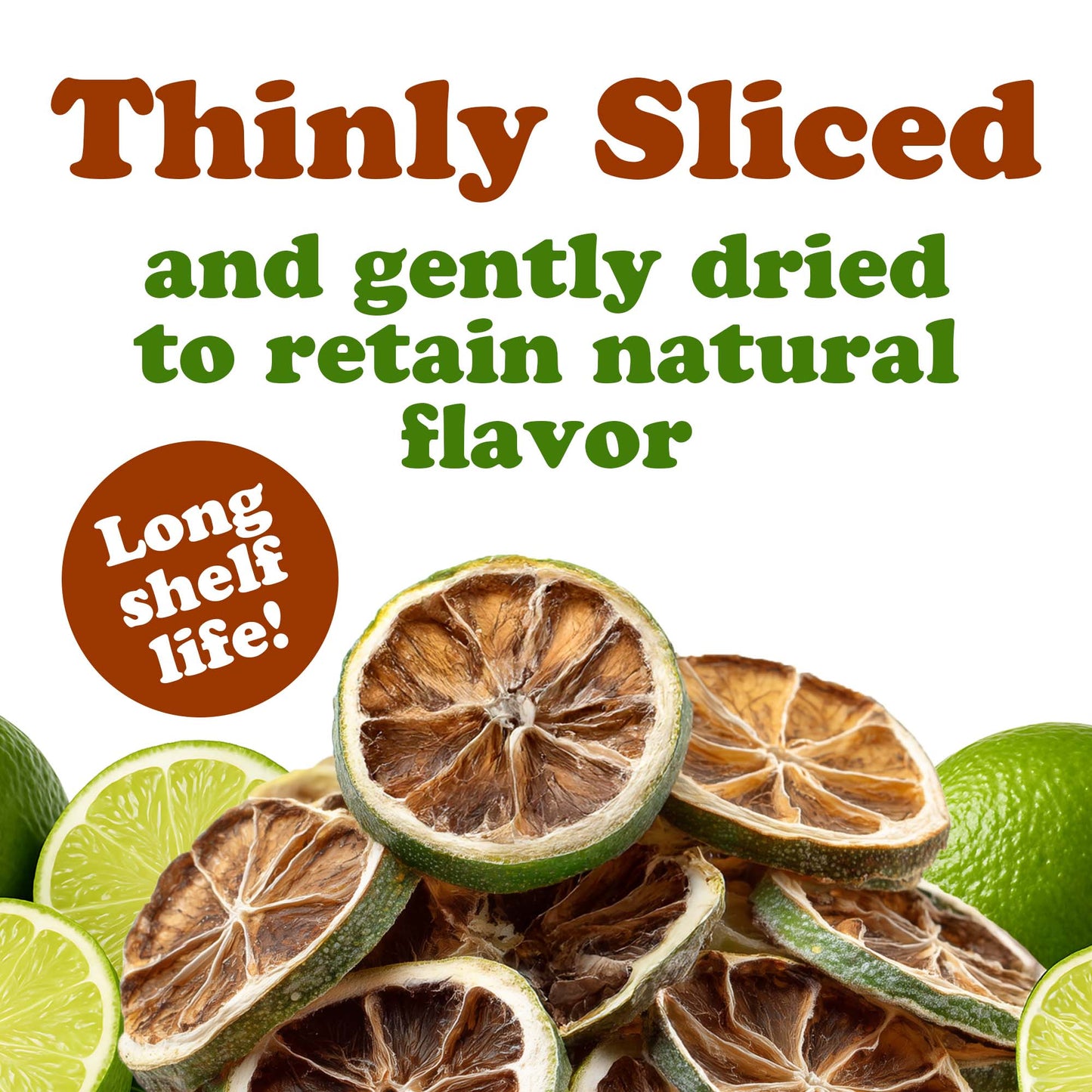 Organic Dry Limes Sliced - by Food to Live