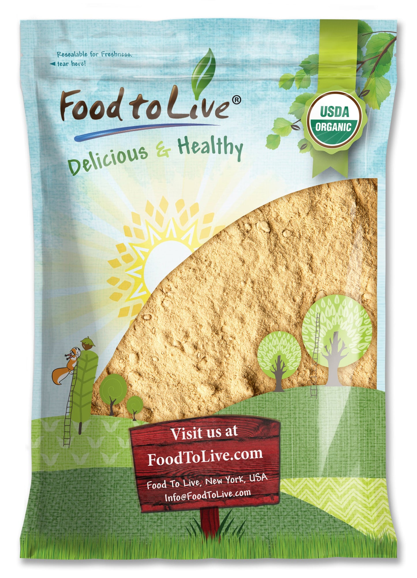 Organic Maca Powder - Gelatinized, Non-GMO, Kosher, Vegan, Bulk – by Food to Live