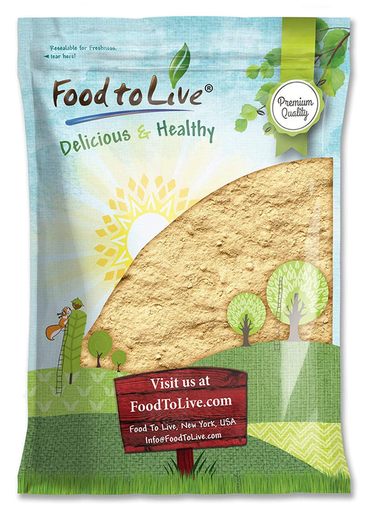 Yellow Maca Powder — Non-GMO and Raw Ground Maca Root, Vegan, Kosher, Keto, Non-Gelatinized, Bulk, Rich in Vitamin C — by Food to Live