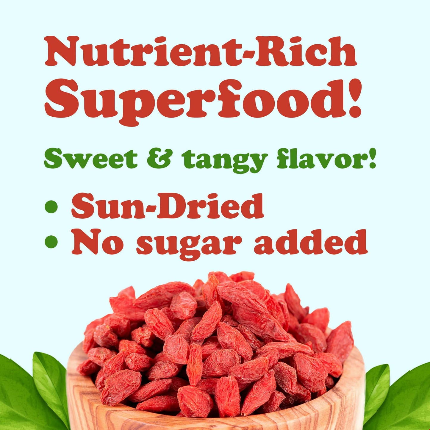 Goji Berries — Sun Dried, Large and Juicy - by Food to Live