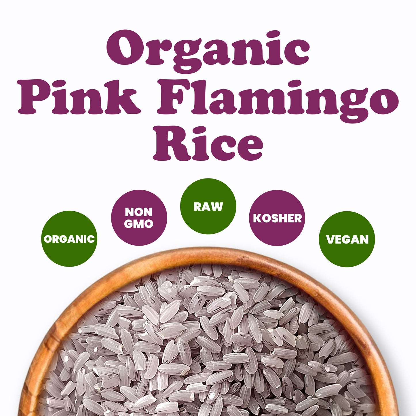 Organic Pink Flamingo Rice - by Food to Live