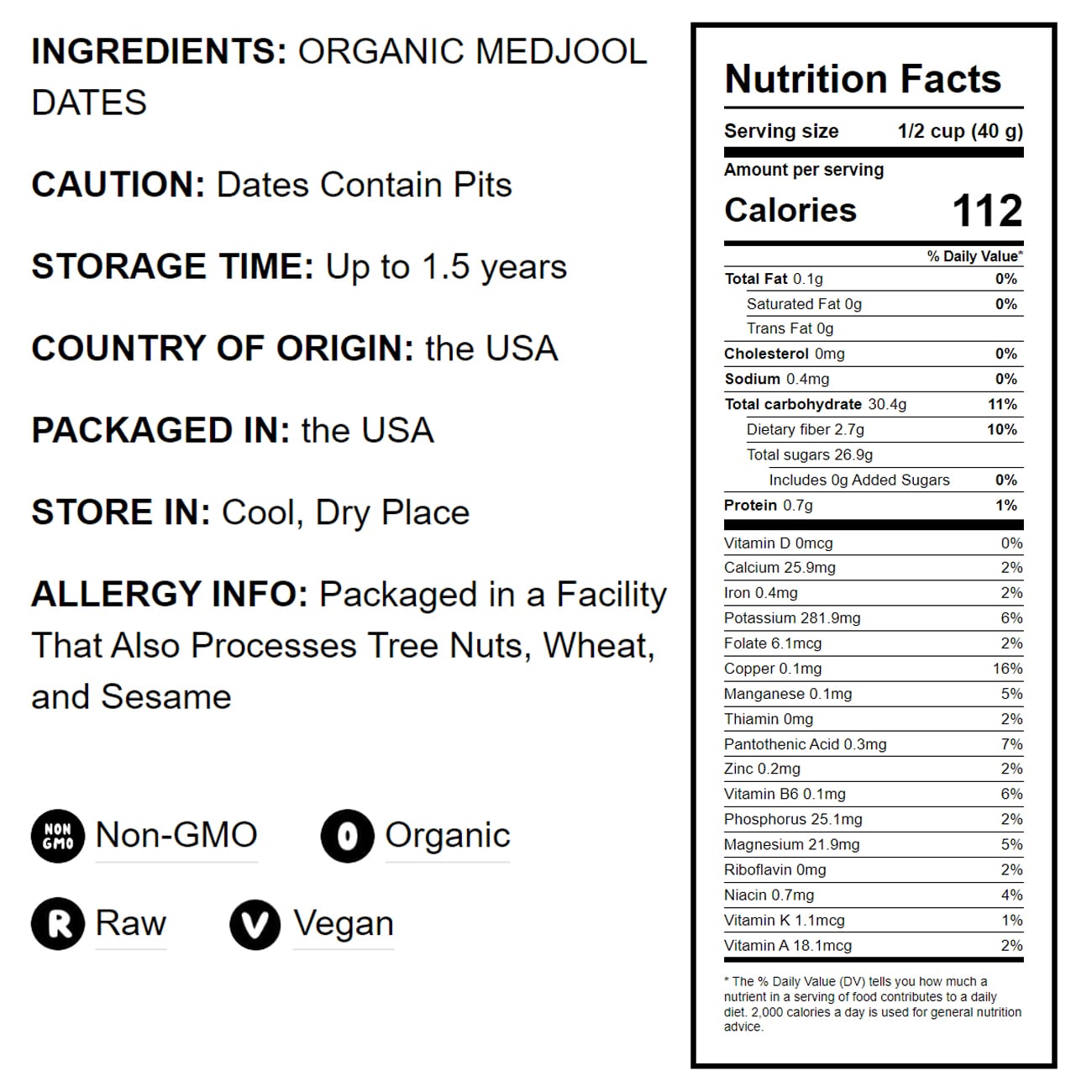 Organic California Medjool Dates – Soft & Juicy Nature's Candy. Non-GMO Whole Dry Fancy Dates with Pits. Perfect Snack. Unsweetened, Unsulphured. Vegan, Kosher, Fruits in Bulk