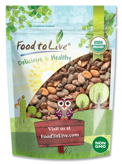 Organic Cacao Beans - by Food To Live
