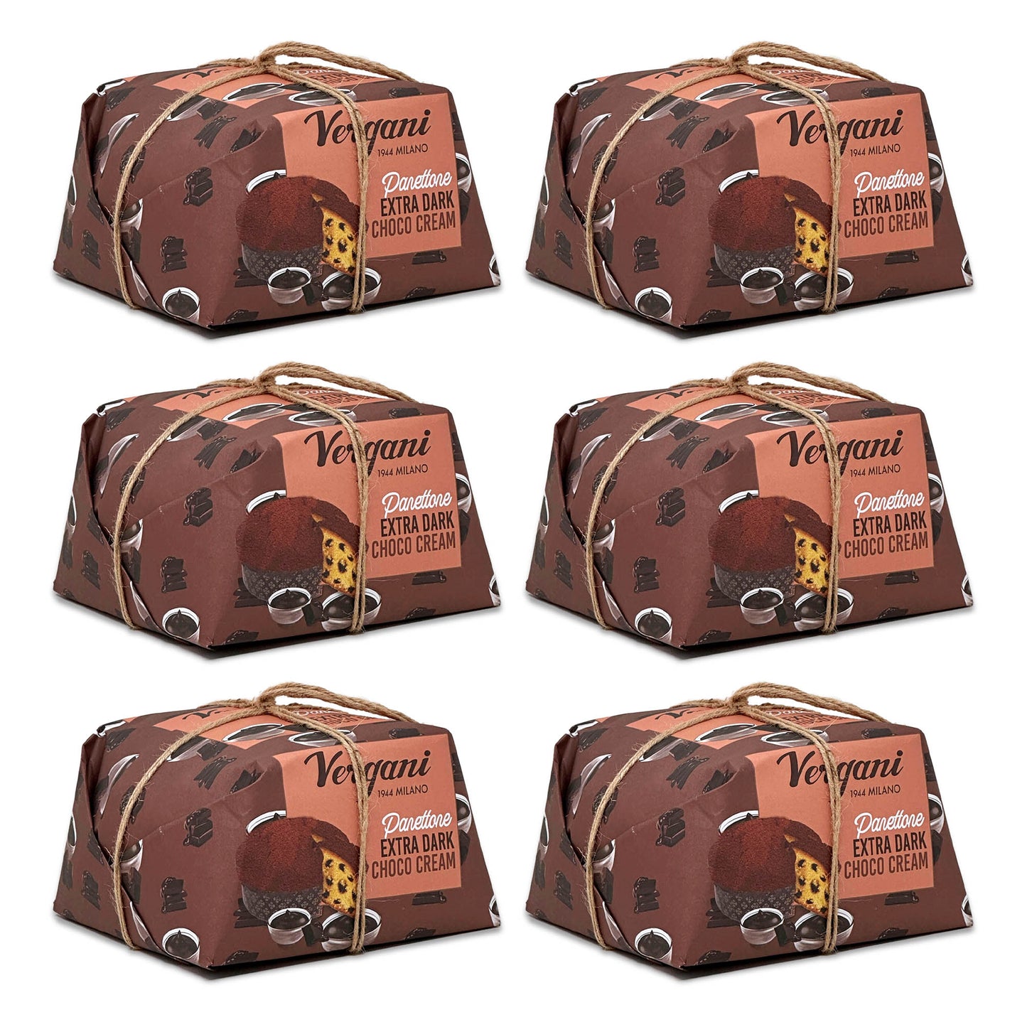 Vergani Extra Dark Chocolate Panettone - 750 g (1.65 lb)