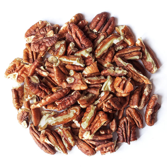 Organic Roasted Pecan Pieces with Himalayan Salt  – by Food to Live