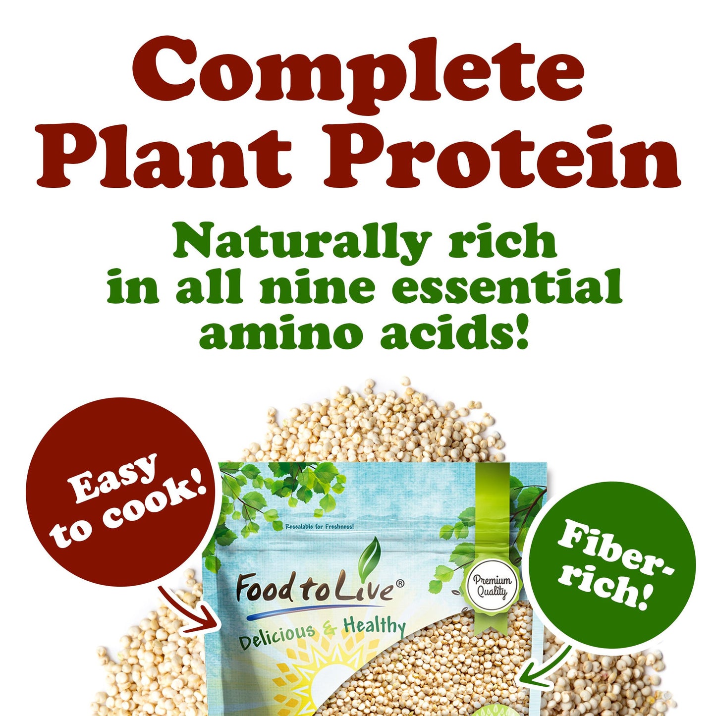 White Quinoa - by Food to Live
